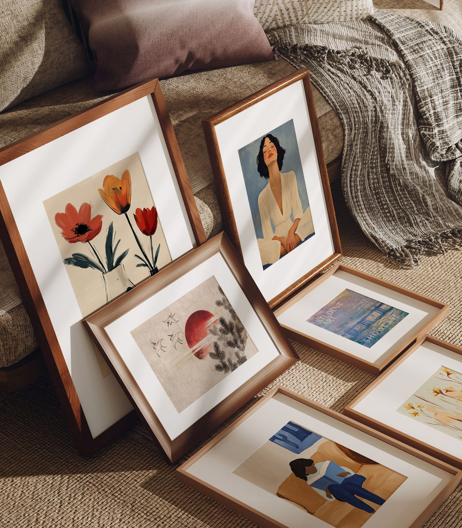 6 Living Room Frames With Sunlight