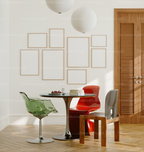 8 Dining Table Wall Frames Mockup