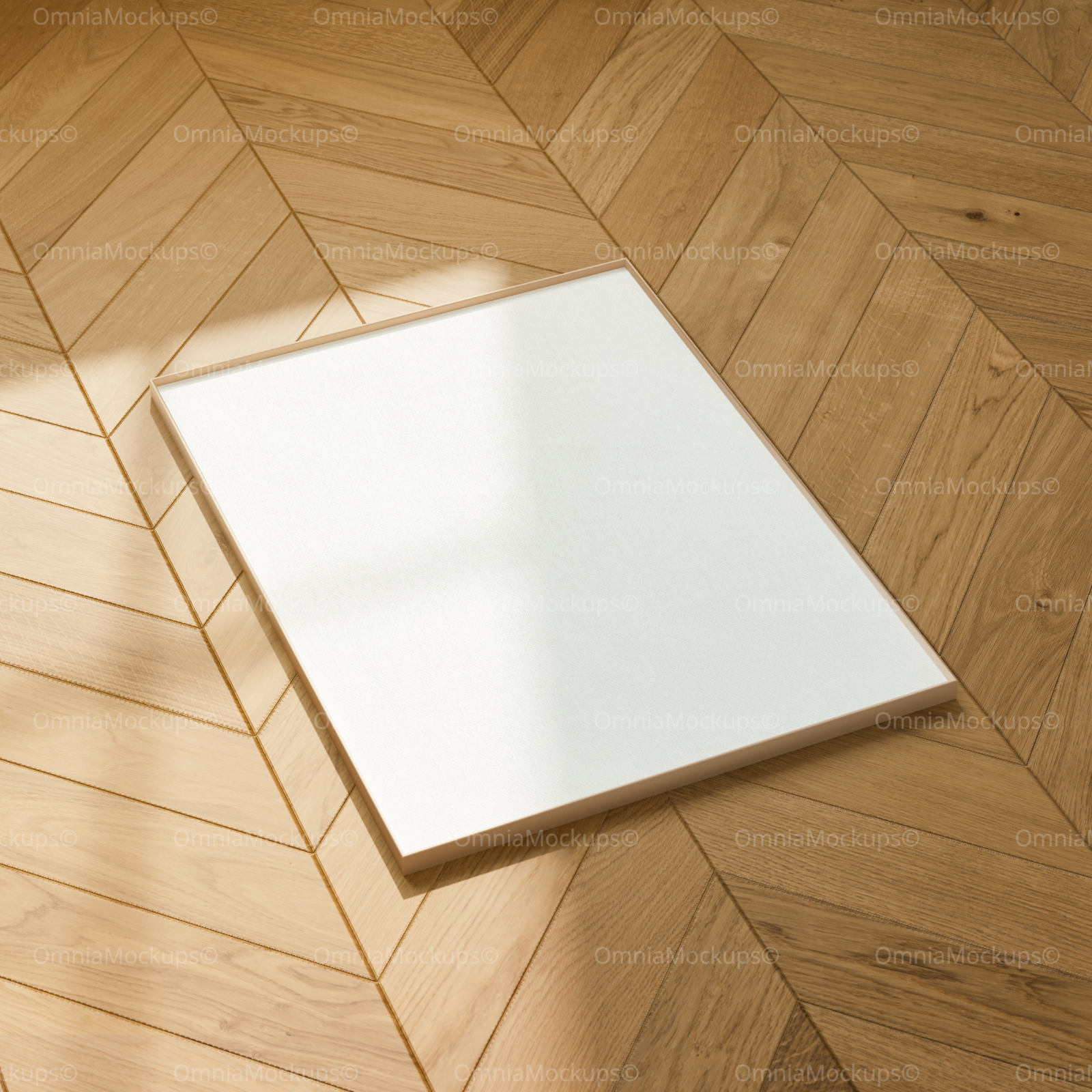 Vertical 3x4 Frame Mockup With Sunlight