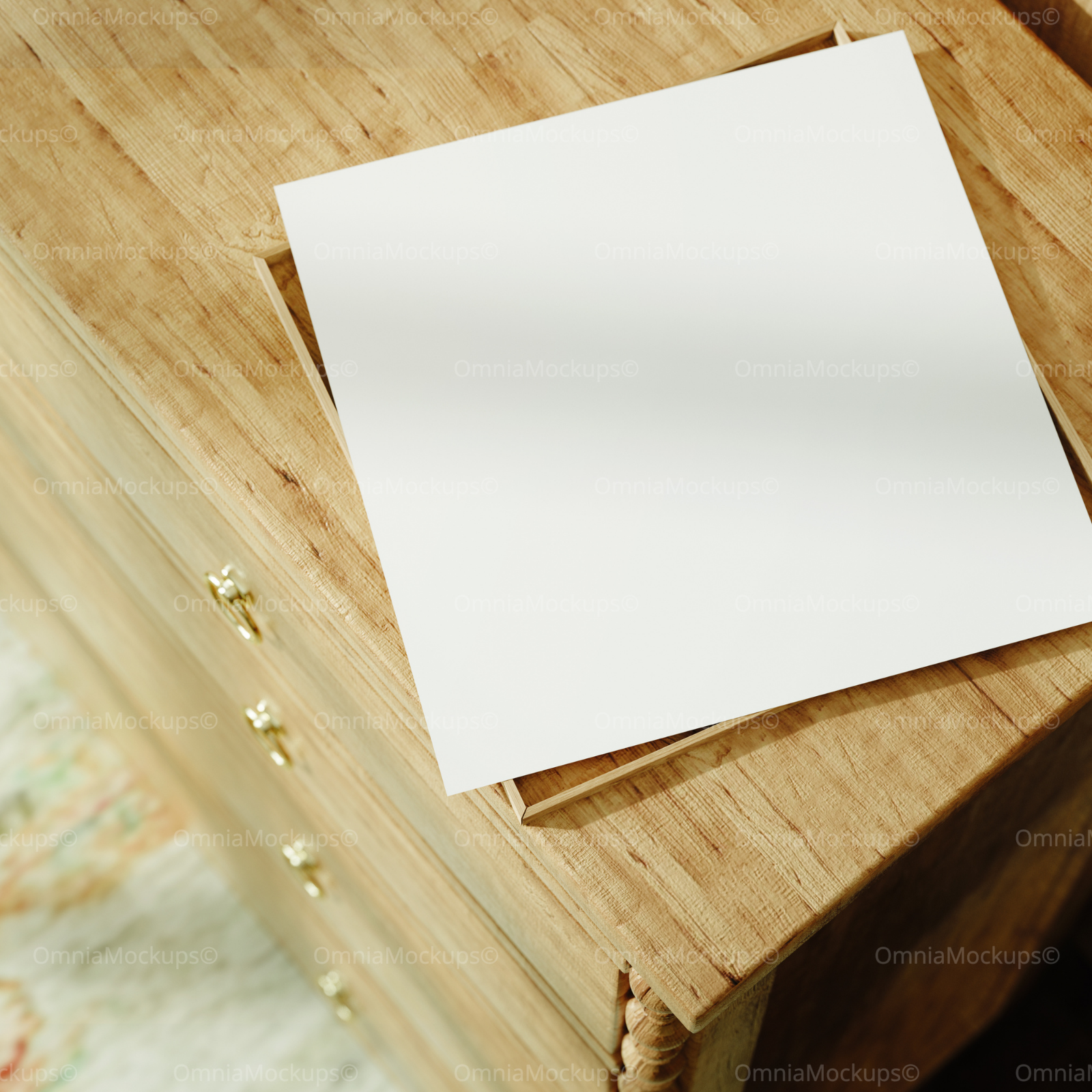 Square Poster With Frame Mockup