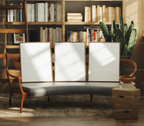 3 Vertical 3x4 Frames Mockup With Sunlight