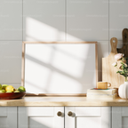Horizontal Kitchen A Series Frame Mockup With Sunlight