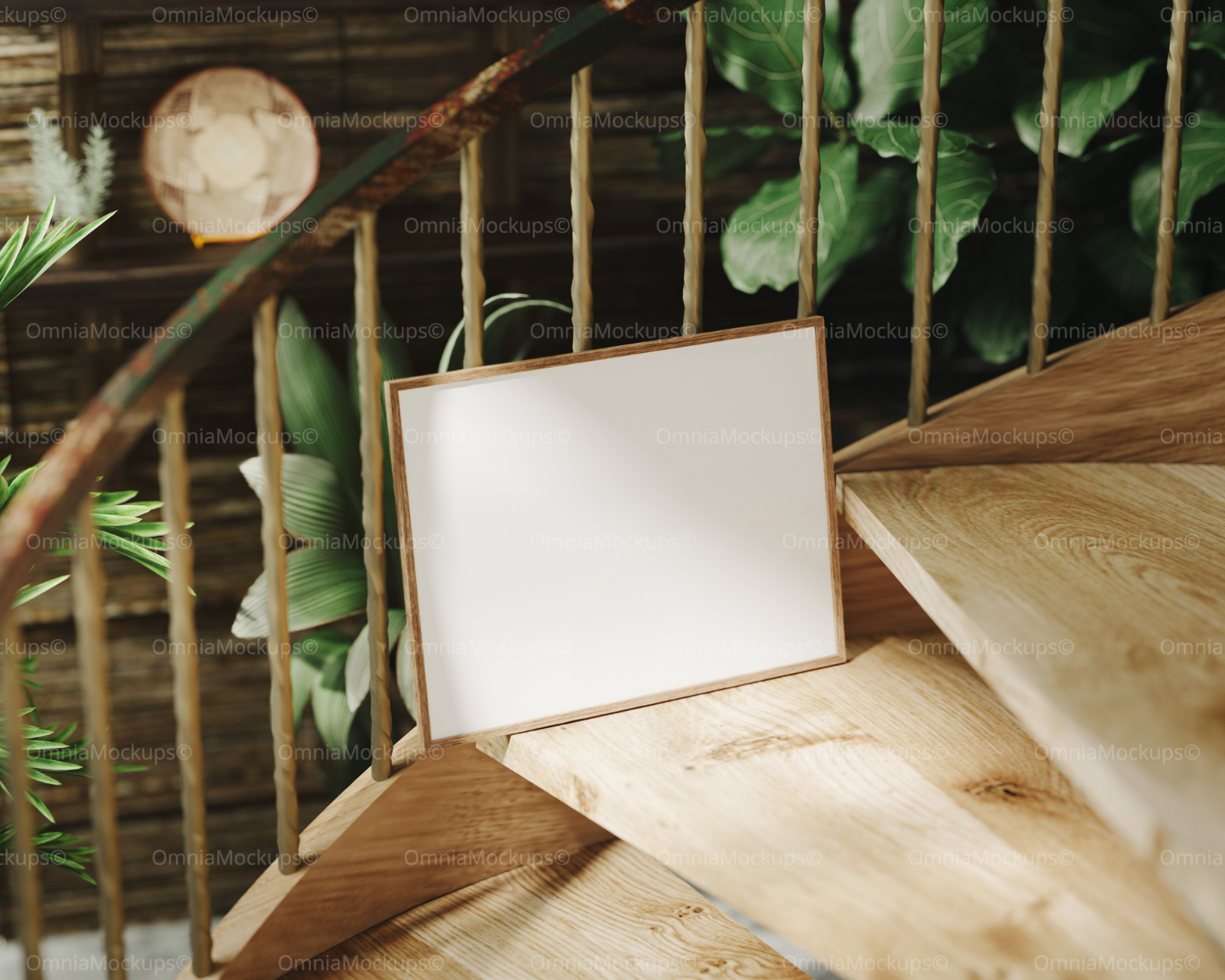 Horizontal 4x3 Frame Mockup With Sunlight