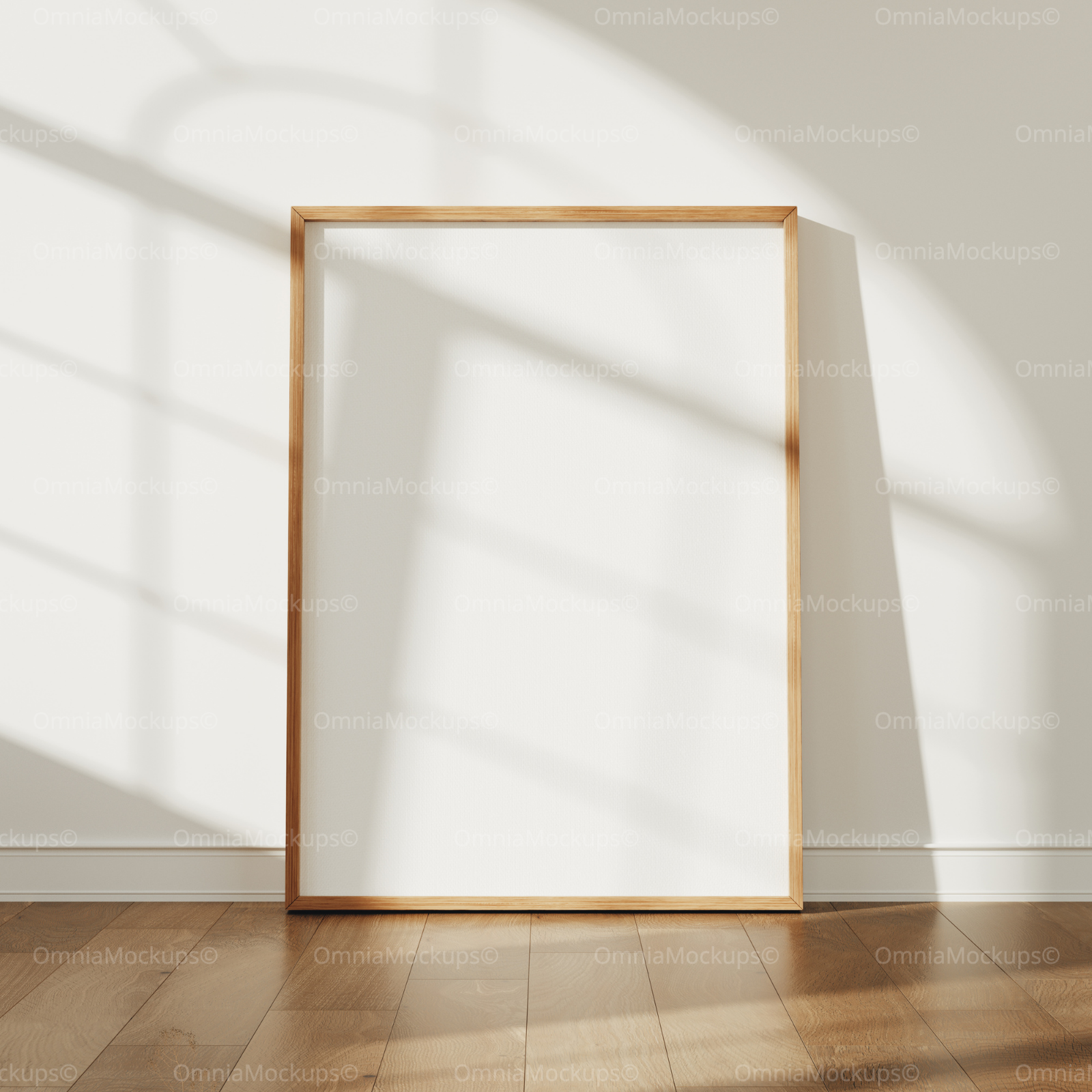 Vertical 3x4 Frame Mockup With Sunlight