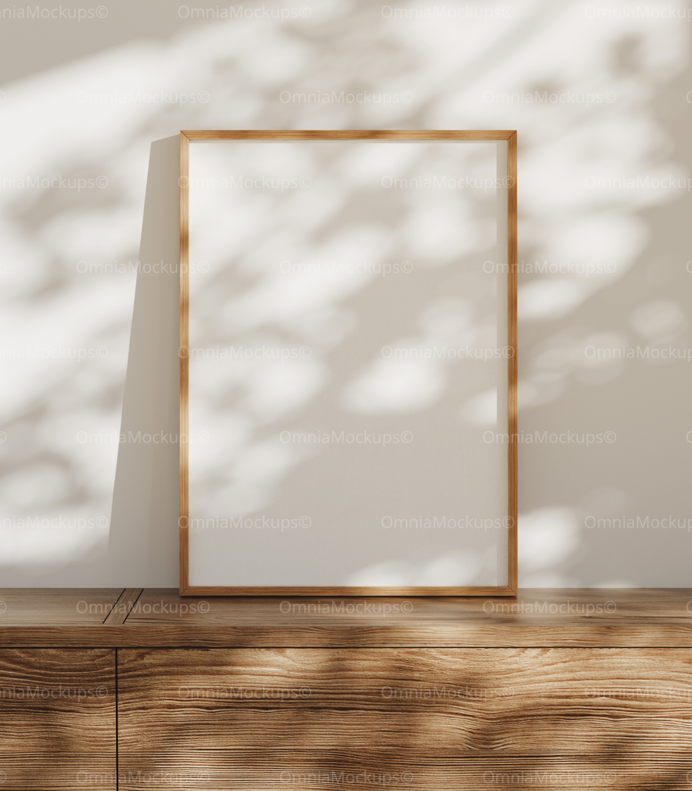 Vertical 5x7 Frame Mockup With Sunlight