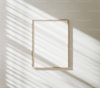 Vertical 3x4 Wall Frame Mockup With Sunlight