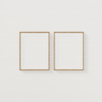 2 Vertical White Wall 5x7 Frames Mockup