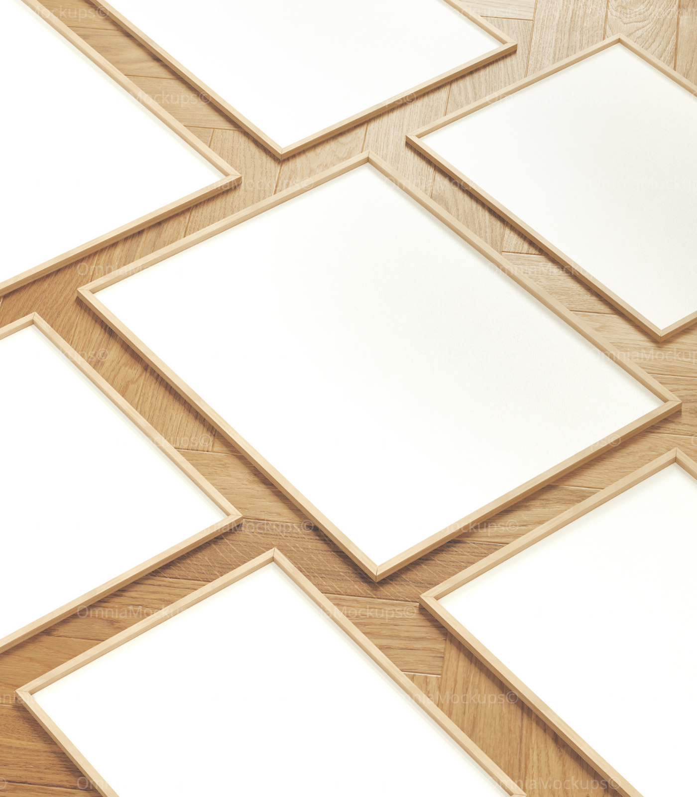 7 Vertical 3x4 Frames Mockup