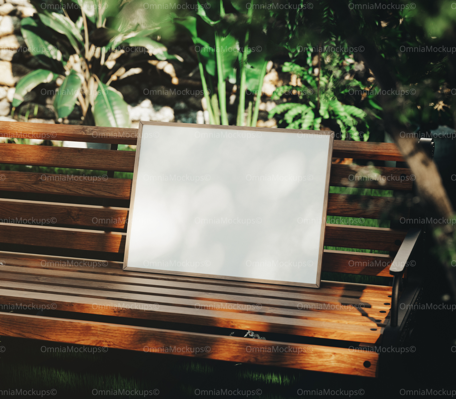 Horizontal Exterior 4x3 Frame Mockup With Sunlight