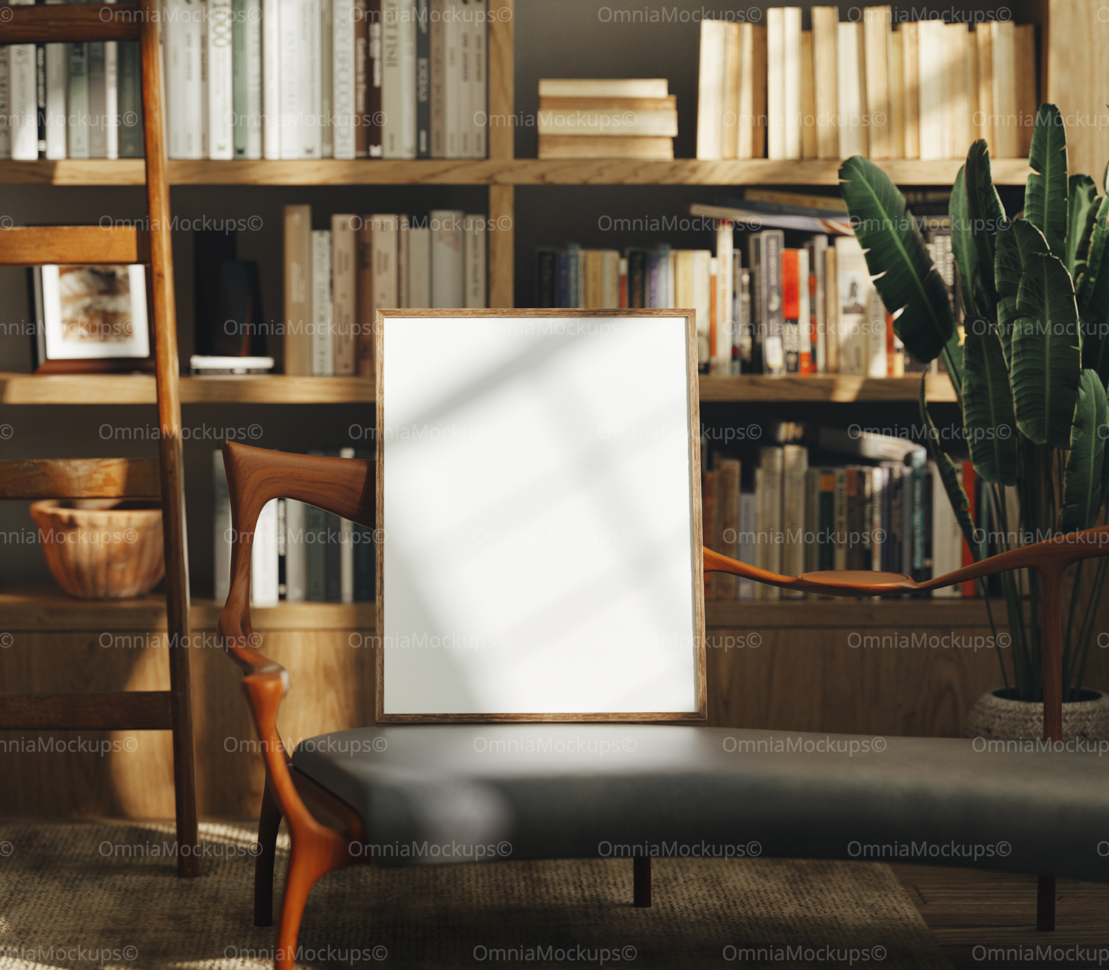 Vertical 3x4 Frame Mockup With Sunlight