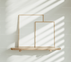 2 Vertical 3x4 Frames Mockup With Sunlight