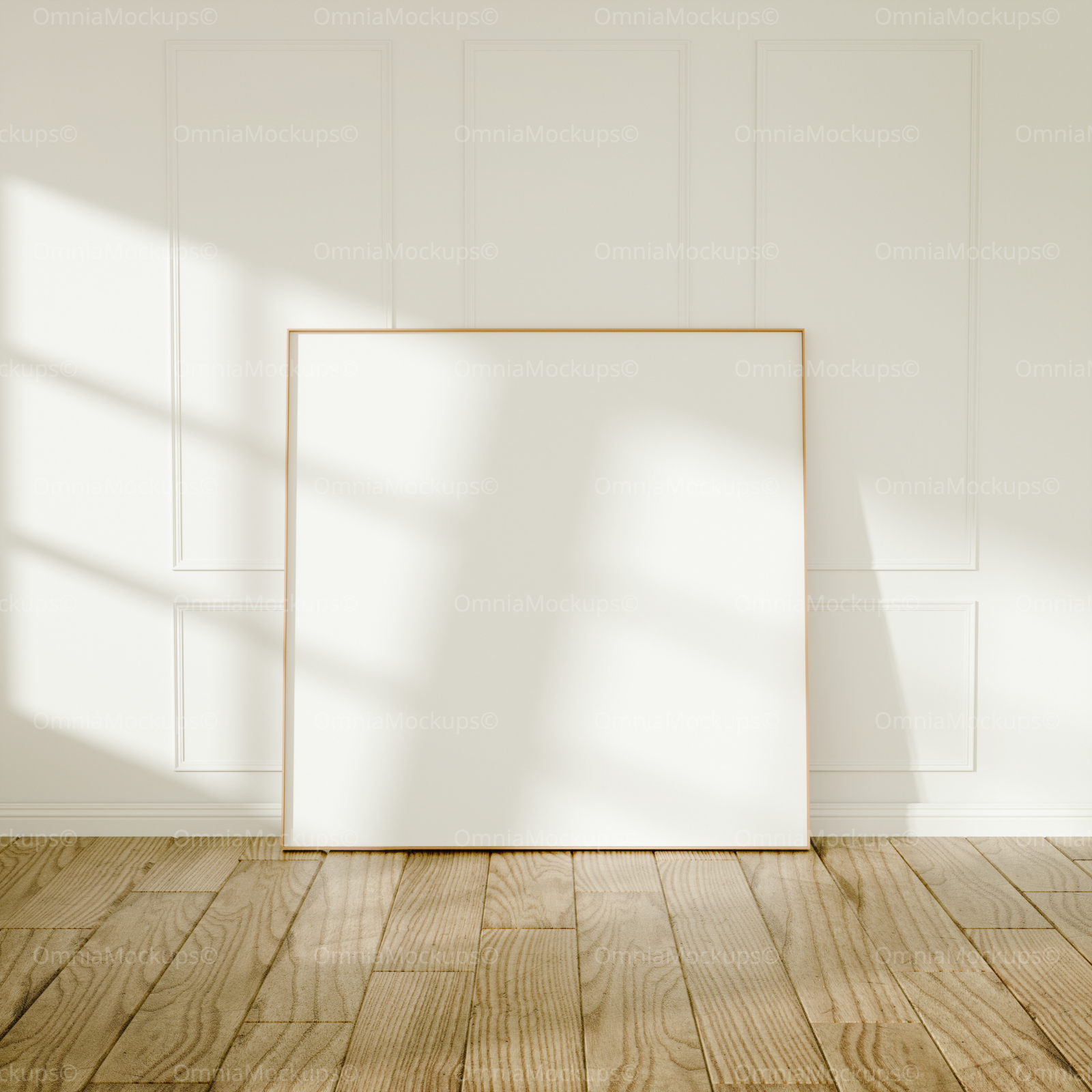 Square Frame Mockup With Sunlight