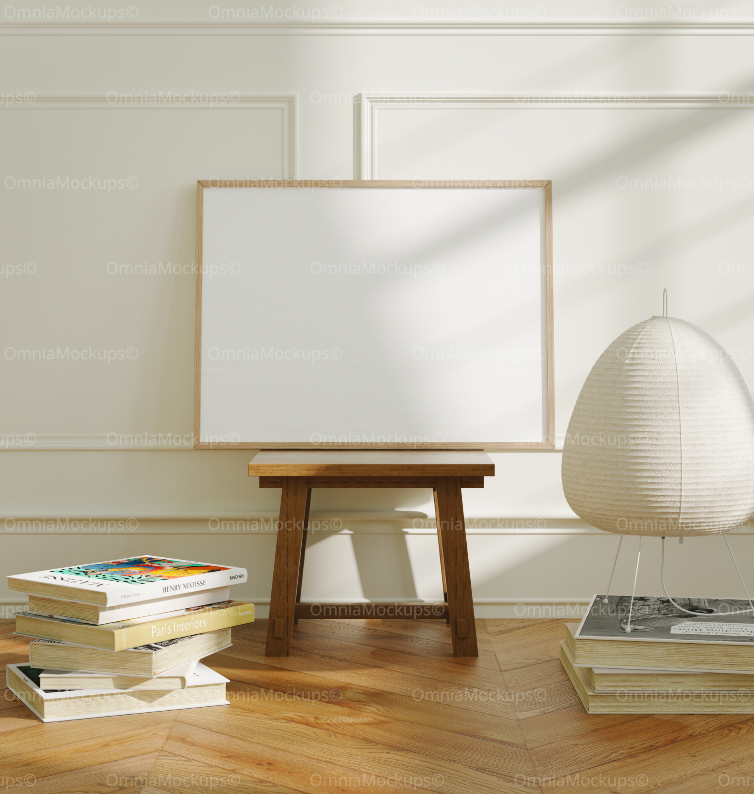 Horizontal 4x3 Frame Mockup With Sunlight