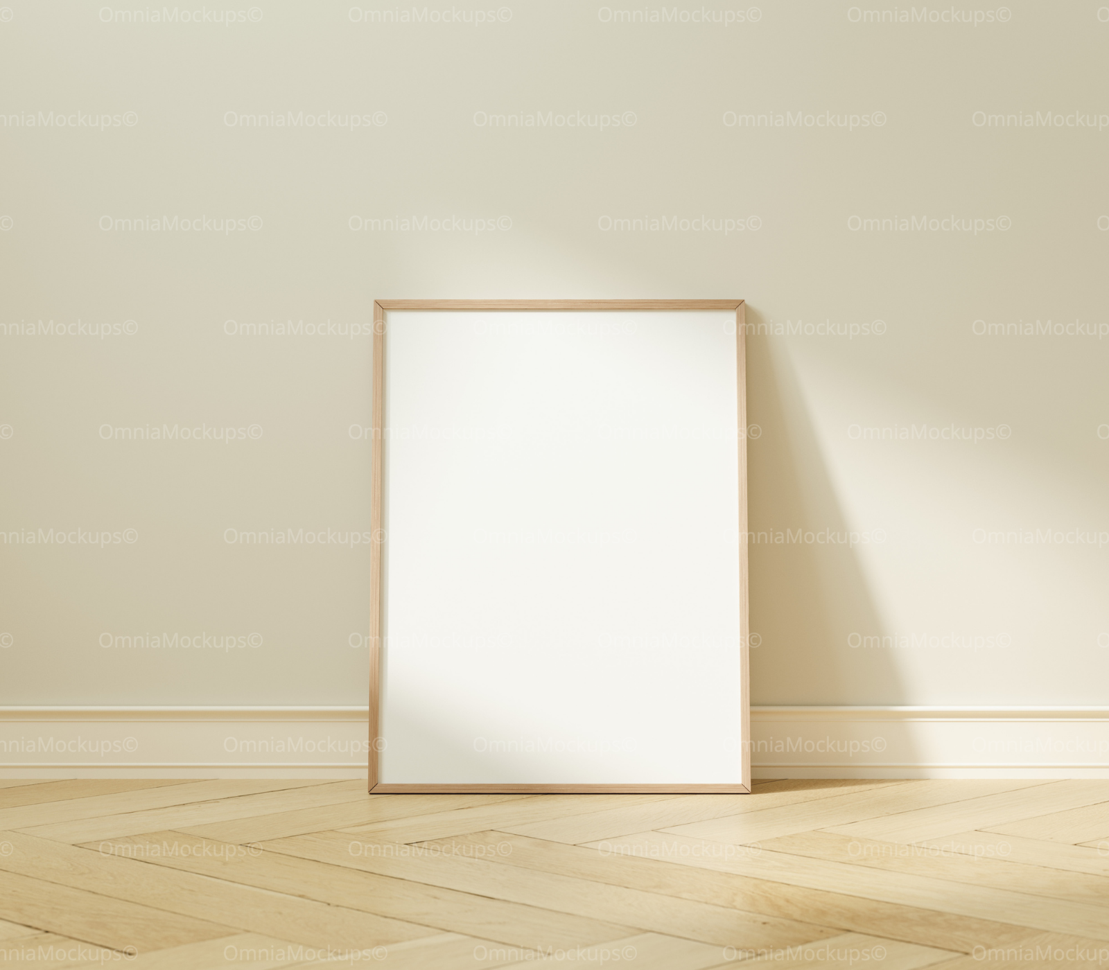 Vertical 3x4 Frame Mockup With Sunlight