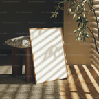 Vertical 5x7 Frame Mockup With Sunlight