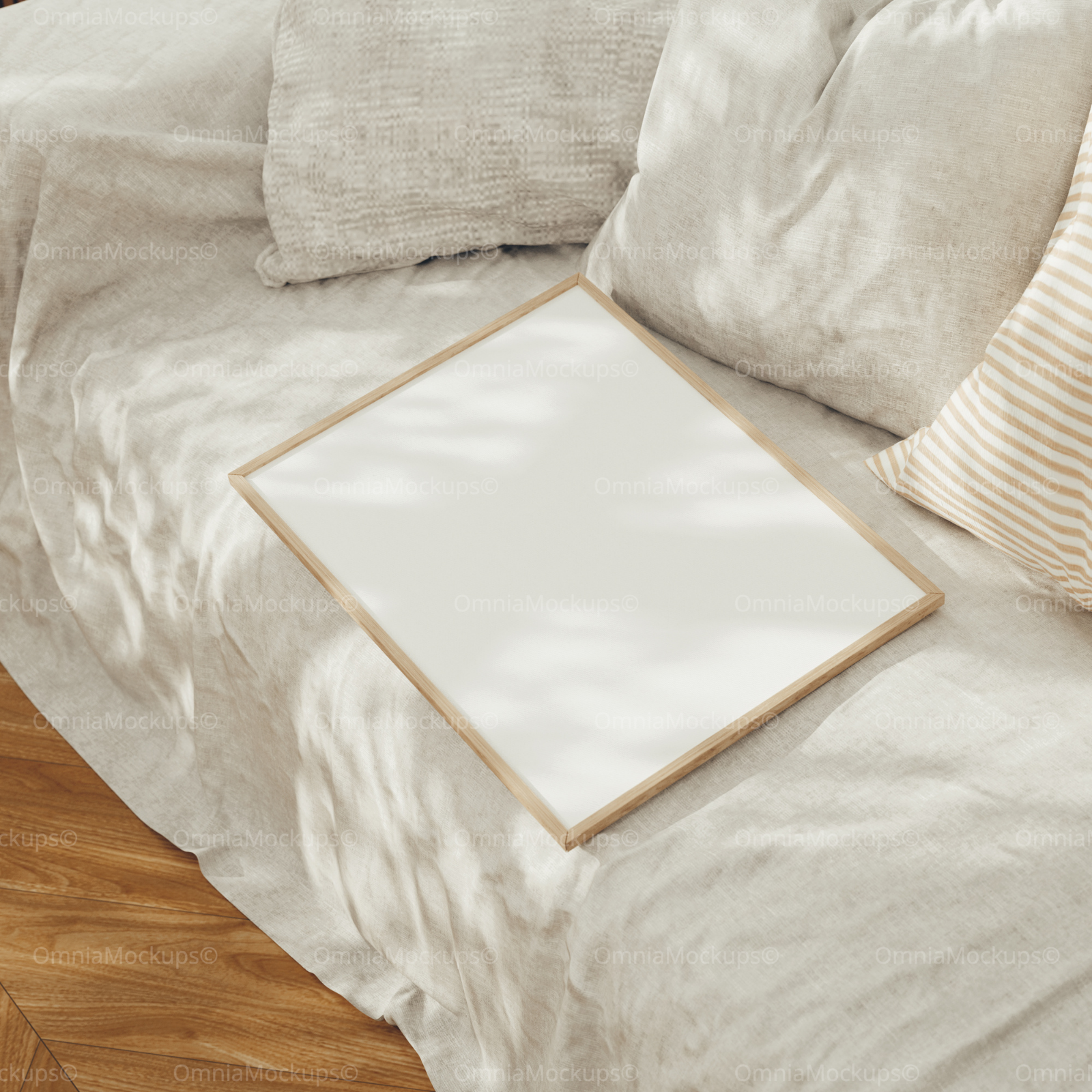 Vertical 3x4 Frame Mockup With Sunlight