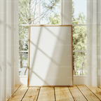 Vertical A Series Frame Mockup With Sunlight