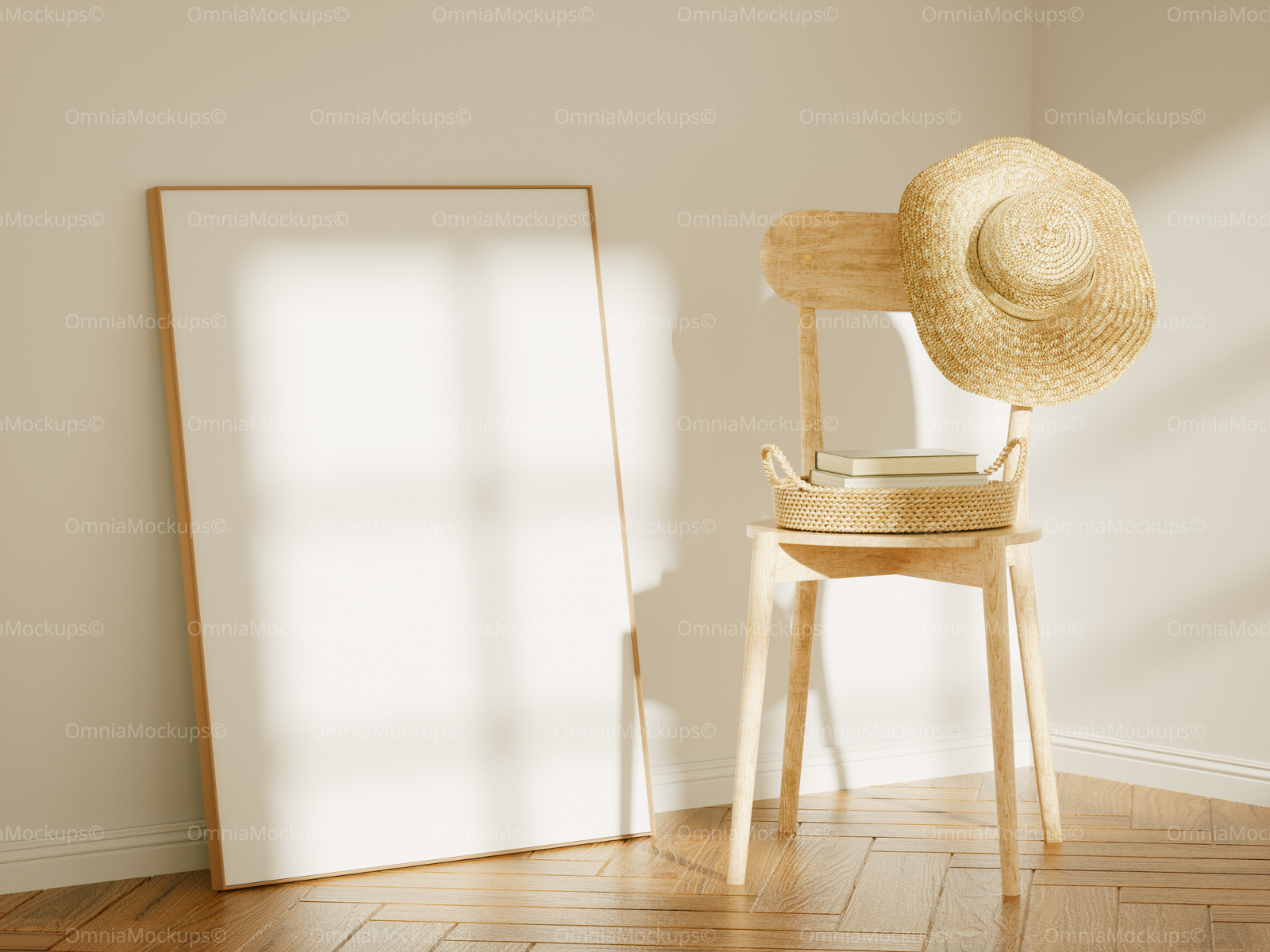 Vertical Frame Mockup With Sunlight