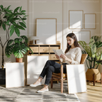 7 Frames 3x4 Mockup With Sunlight And With Person