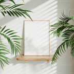 Vertical 5x7 Frame Mockup With Sunlight