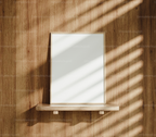 Vertical 3x4 Frame Mockup With Sunlight