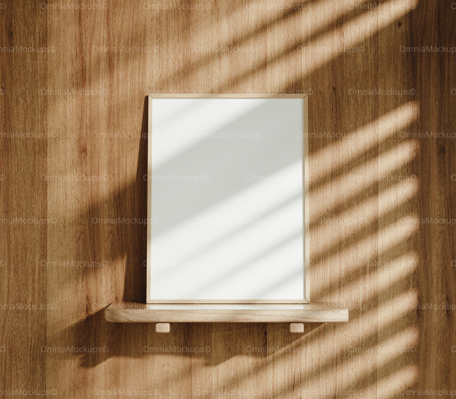 Vertical 3x4 Frame Mockup With Sunlight