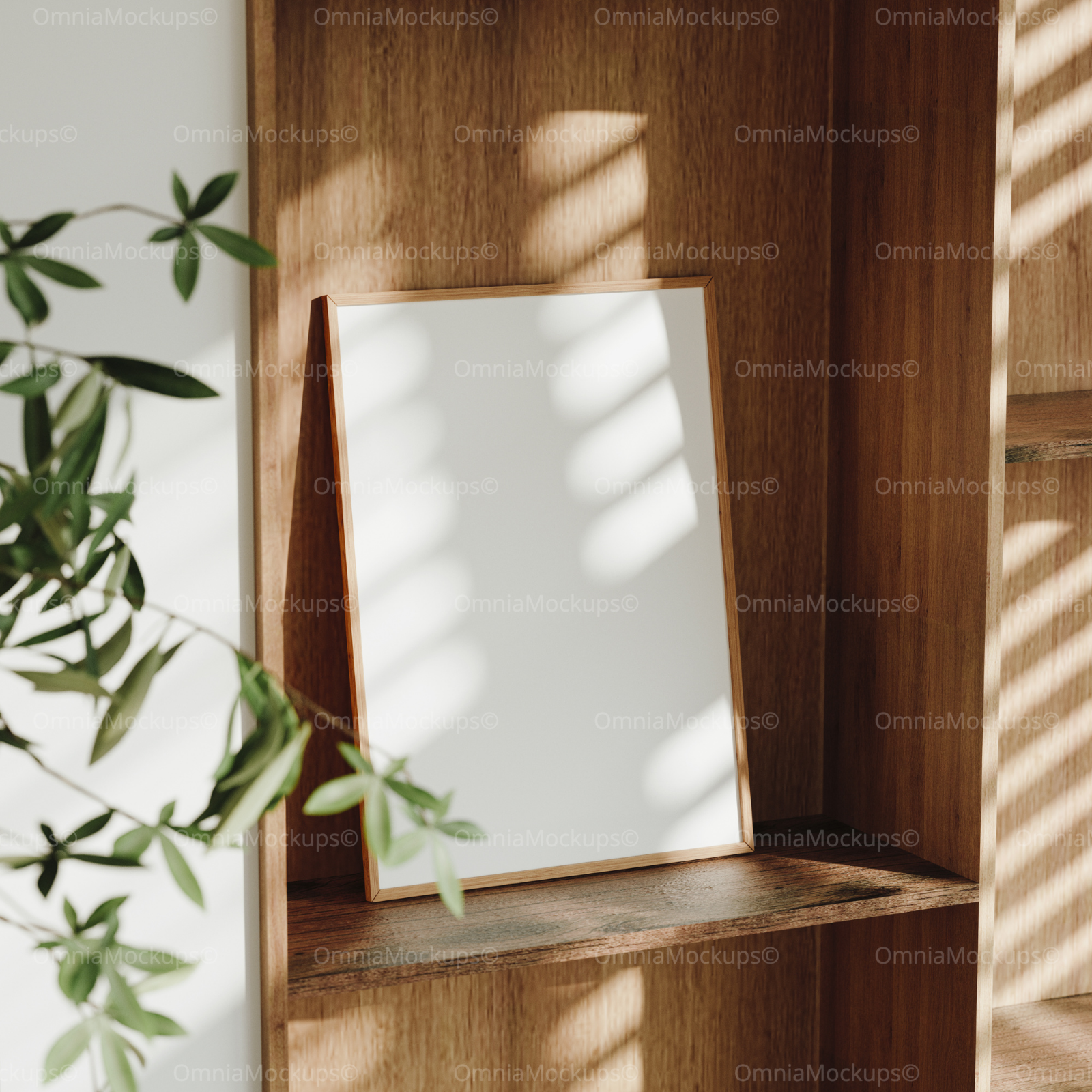 Vertical 5x7 Frame Mockup With Sunlight