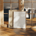 Vertical 3x4 Frame Mockup With Sunlight