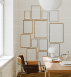 13 Desk Room Vertical Wall Frames Mockup