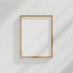 Vertical 3x4 Wall Frame Mockup With Sunlight