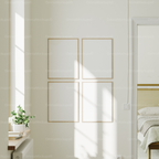 4 Vertical 3x4 Wall Frames Mockup With Sunlight