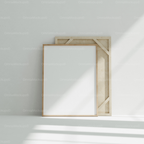 Vertical 3x4 Frame Mockup With Sunlight
