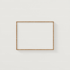 Horizontal 4x3 White Wall Frame Mockup