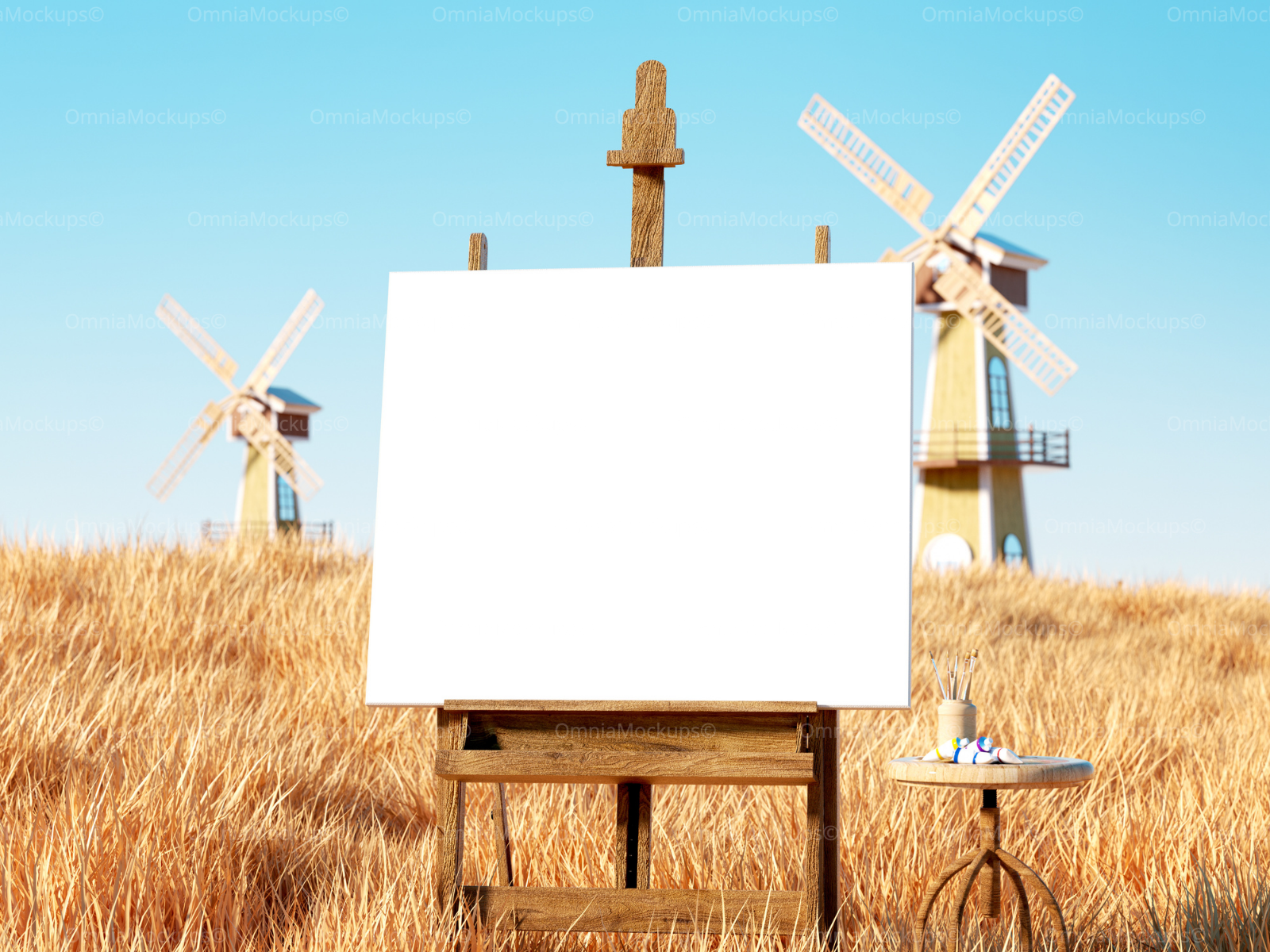 Horizontal Exterior Farmland Poster Mockup