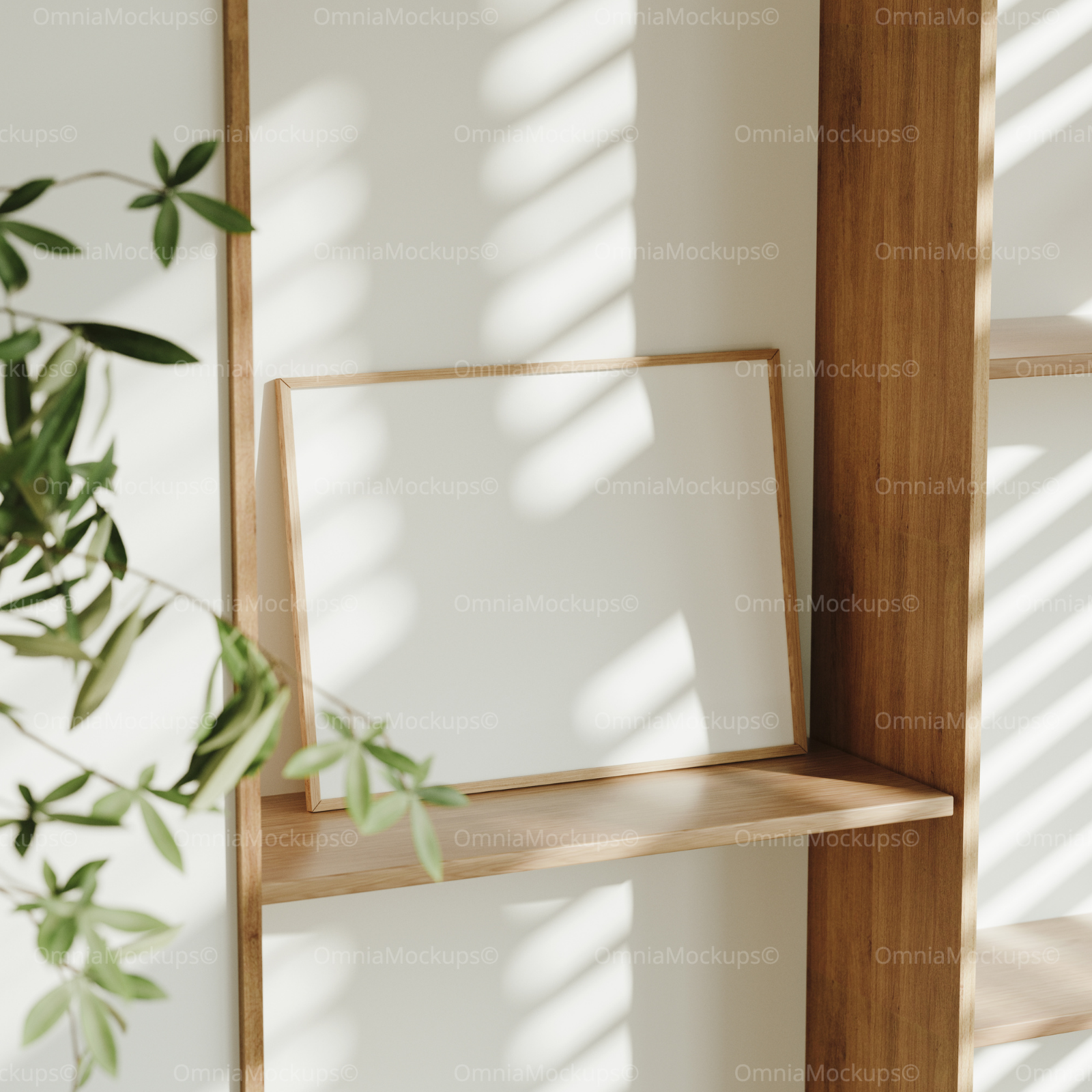 Horizontal 4x3 Frame Mockup With Sunlight