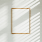 Vertical 5x7 Wall Frame Mockup With Sunlight