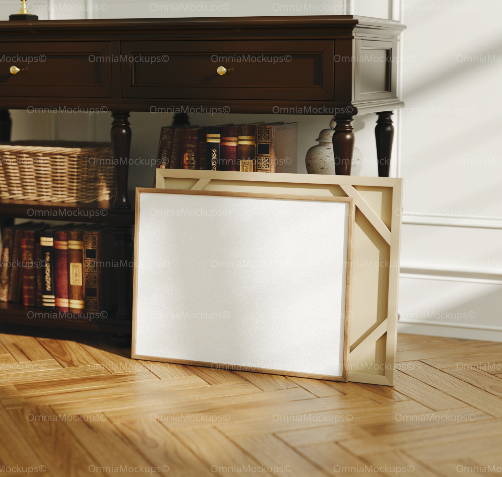 Horizontal 4x3 Frame Mockup With Sunlight