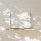 Horizontal 4x3 Frame Mockup With Sunlight