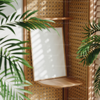 Vertical 5x7 Frame Mockup With Sunlight