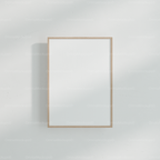 Vertical A Series White Wall Frame Mockup With Shadow