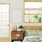 Vertical 3x4 Bedroom Wall Frame Mockup