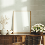 Vertical 3x4 Frame Mockup With Sunlight