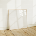 Square Frame Mockup With Reflection