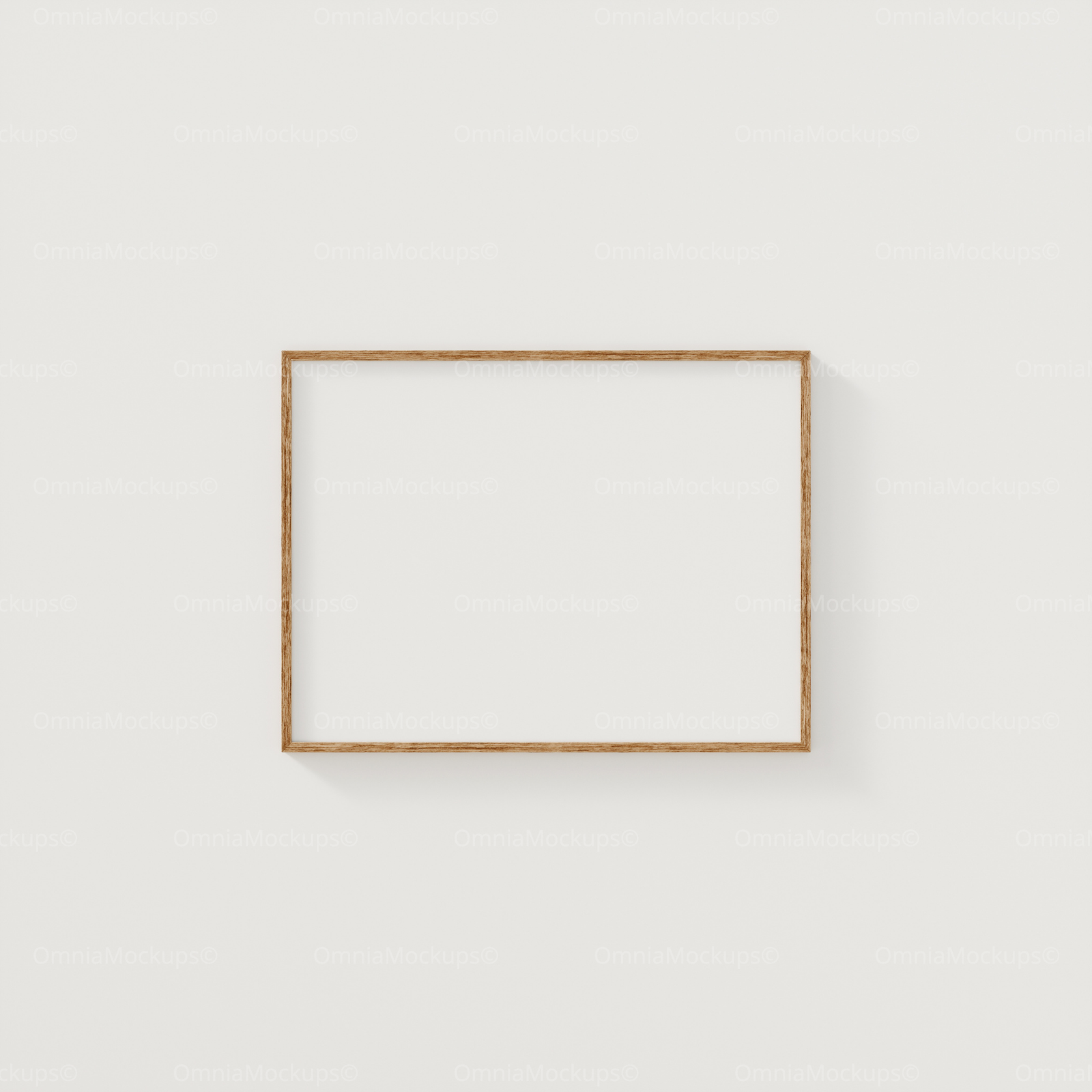 Horizontal 4x3 White Wall Frame Mockup
