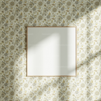 Square Wall Frame Mockup With Sunlight