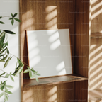 Square Frame Mockup With Sunlight