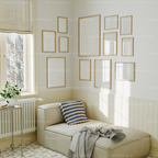 12 Bedroom Wall Gallery 3x4 Frames Mockup With Reflection