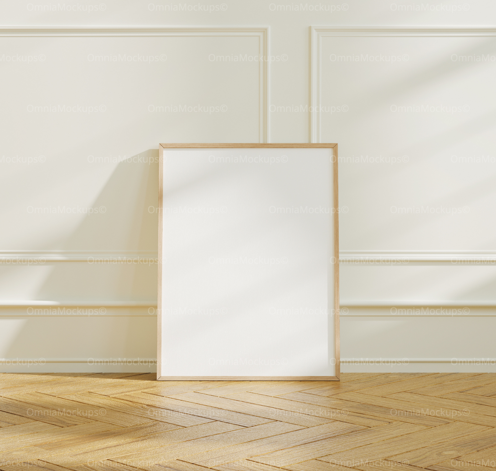 Vertical 3x4 Frame Mockup With Sunlight