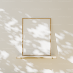 Vertical 3x4 Frame Mockup With Sunlight