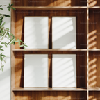 4 Vertical 3x4 Frames Mockup With Sunlight